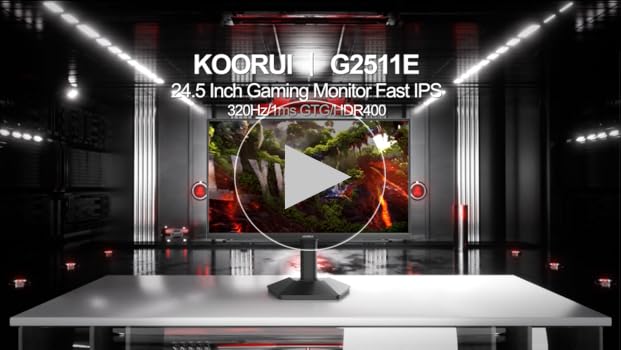 Amazon.com: KOORUI 24.5 Inch Gaming Monitor, 1ms, 320Hz